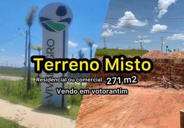 Terreno para venda em votorantim, vila santo antônio