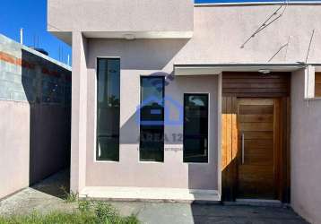 Casa à venda no loteamento estância mirante de caraguatatuba, sp - acabamento moderno com 03 dormit