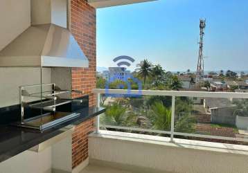 Apartamento com 2 dormitórios, com vista mar, 300 metros da praia, à venda, jardim britânia, caragu