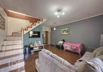 Casa em condomínio fechado com 3 quartos à venda na rua itacolomi, --, vila curuçá, santo andré por r$ 850.000