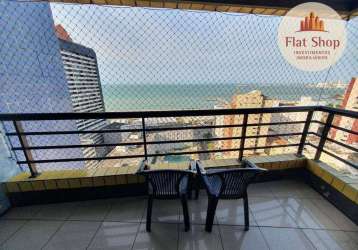 Flat com 2 dormitórios à venda, 59 m² por r$ 420.000,00 - meireles - fortaleza/ce