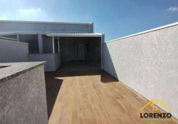 Cobertura com 2 dormitórios à venda, 80 m² por r$ 460.000,00 - vila floresta - santo andré/sp