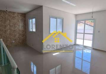 Cobertura à venda, 100 m² por r$ 550.000,01 - vila valparaíso - santo andré/sp