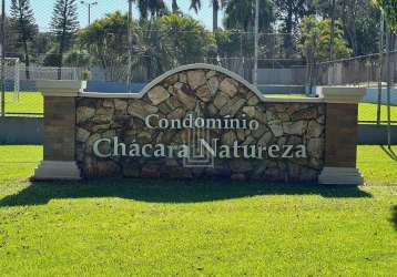 Terreno à venda no condomínio residencial chácara natureza em foz do iguaçu.