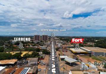 Terreno à venda e locação, no bairro parque ohara, localizado na avenida ferrando corrêia, cuiabá. - te5799