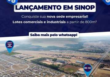 Terrenos ou lotes comercial/industrial para venda, sinop-mt - te7158