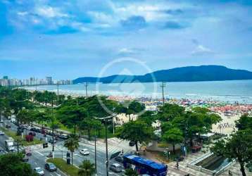 Apartamento frente ao mar á venda no gonzaga em santos - sp codigo: 94069