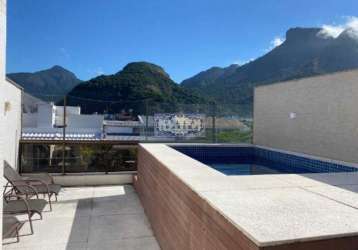 Cobertura com 4 quartos à venda na avenida general guedes da fontoura, barra da tijuca, rio de janeiro, 280 m2 por r$ 3.770.000