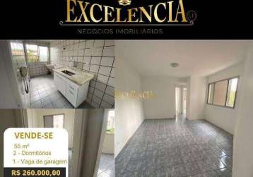 Apartamento com 2 dormitórios à venda, 55 m² por r$ 260.000 - jardim maristela - são paulo/são paulo