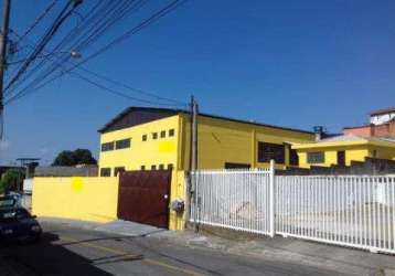 Venda de galpão industrial/comercial na vila ferlópolis, em itaquaquecetuba/sp, a/t 750m², a/c 400m², mezanino, casa de apoio e pátio. consulte-nos.