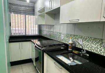 Lindo apartamento com 84 m², sendo  2 dormitórios, cozinha planejada, 1 banheiro, 1 vaga e quintal - vila nova bonsucesso - guarulhos/sp