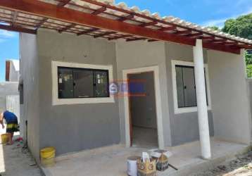 Casa com 2 quartos à venda na avenida a, balneário bambuí (ponta negra), maricá, 70 m2 por r$ 300.000