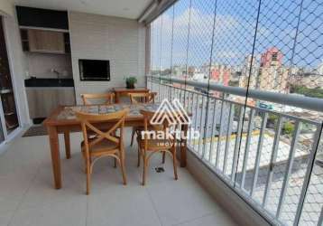 Apartamento com 3 dormitórios à venda, 115 m² por r$ 1.100.000,00 - vila valparaíso - santo andré/sp