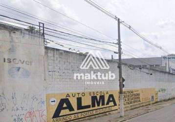 Terreno à venda, 7070 m² por r$ 22.000.000,00 - jardim - santo andré/sp