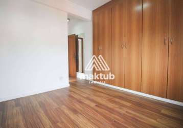 Apartamento com 2 dormitórios para alugar, 80 m² por r$ 3.489,25/mês - vila valparaíso - santo andré/sp