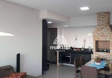 Cobertura com 3 dormitórios à venda, 116 m² por r$ 498.000,00 - vila camilópolis - santo andré/sp