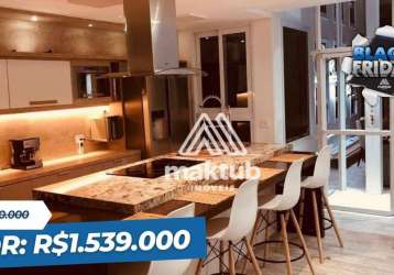 Cobertura com 3 dormitórios à venda, 220 m² por r$ 1.539.000,00 - campestre - santo andré/sp