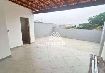 Cobertura com 2 dormitórios à venda, 88 m² por r$ 340.000,00 - vila suíça - santo andré/sp