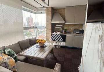 Apartamento com 4 dormitórios à venda, 139 m² por r$ 1.580.000,00 - jardim - santo andré/sp