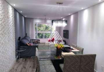 Apartamento com 3 dormitórios à venda, 105 m² por r$ 780.000,00 - vila bastos - santo andré/sp