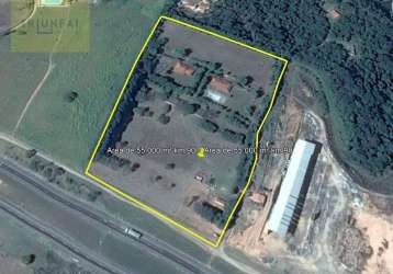 Área à venda, 55000 m² por r$ 8.800.000,00 - itavuvu - sorocaba/sp