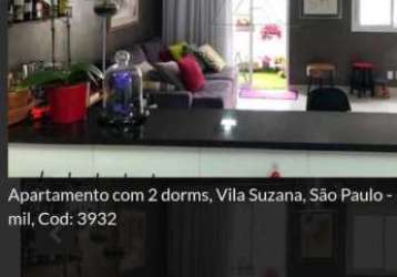 Apartamento com 2 quartos à venda na rua elizabeth barbegian baldinato, vila suzana, são paulo por r$ 550.000