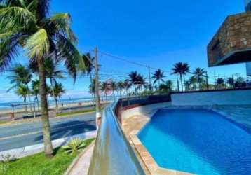 Apartamento em frente ao mar, no residencial joão orisaka, na praia grande - sp