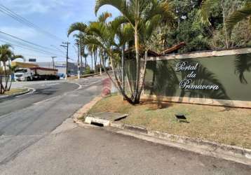 Terreno à venda no condomínio portal da primavera - campo limpo paulista/sp