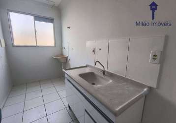 Apartamento 2 dormitórios para locação, 49 m² - condomínio parque sicília - vossoroca - votorantim/sp