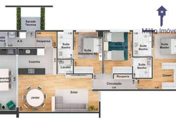 Apartamento 3 suítes à venda, 112 m² - jk boa vista - além ponte - sorocaba/sp