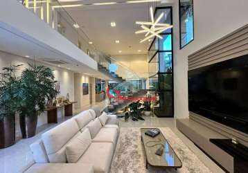 Casa com 7 dormitórios à venda, 770 m² por r$ 18.000.000,00 - riviera módulo 12 - bertioga/sp