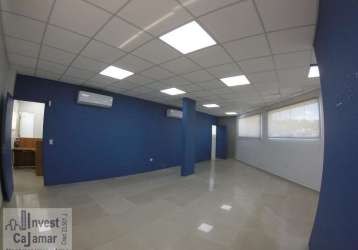 Sala comercial para locação em cajamar, portal dos ipês, 2 banheiros