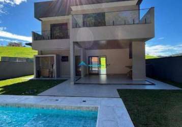 Casa nova c/ 3 suítes, amplo quintal com piscina e espaço gourmet, cond. alphaville