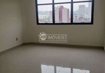 Sala comercial com 4 salas para alugar na vila mathias, santos , 61 m2 por r$ 2.600