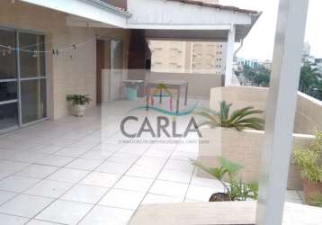 Cobertura com 3 quartos à venda no jardim três marias, guarujá , 300 m2 por r$ 570.000