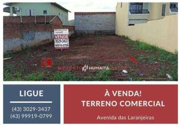 Terreno à venda, 250 m² por r$ 230.000,00 - marumbi - londrina/pr