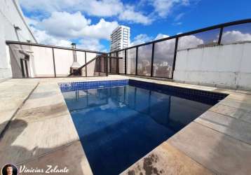 Raridade! linda cobertura duplex com piscina e linda vista na vila rica com total privacidade!