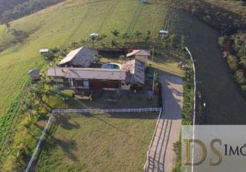 Lindo haras a venda em pindamonhangaba-sp com área total de 11 alqueires, casa excelenete com piscina aquecida, salão de jogos, cozinha gourmet e mais