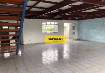 Sala para alugar, 200 m² - jardim bom pastor - santo andré/sp