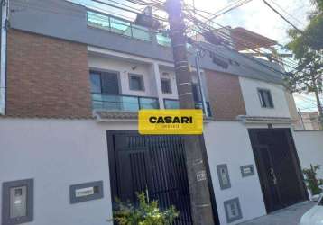 Sobrado com 3 dormitórios à venda, 156 m² - vila curuçá - santo andré/sp