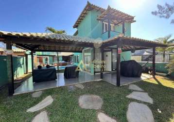 Casa com 4 dormitórios à venda, 160 m² por r$ 900.000,00 - long beach (tamoios) - cabo frio/rj