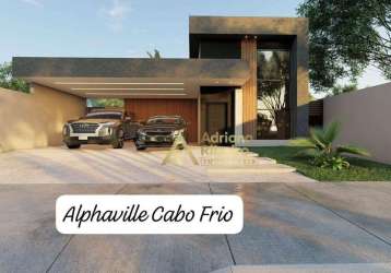 Casa com 4 dormitórios à venda, 204 m² por r$ 1.050.000,00 - cabo frio - cabo frio/rj