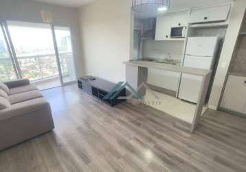 Apartamento com 1 dormitório para alugar, 50 m² por r$ 6.800,00/mês - edifício novare - barueri/sp