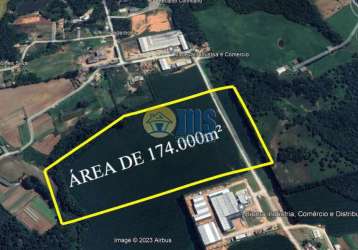 Terreno à venda na estrada rural adão roik,, 1636, área rural de fazenda rio grande, fazenda rio grande, 174200 m2 por r$ 28.000.000