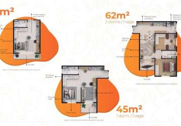 Apartamento com 1 dormitório à venda, 45 m² por r$ 257.550,00 - lavadouro de areia - taubaté/sp