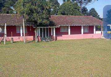 Chácara com 4 dormitórios à venda, 60500 m² por r$ 890.000,00 - zona rural - quitandinha/pr