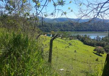 Terreno em nazaré paulista com vista para represa e montanhas.