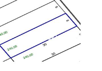 Terreno para venda, 240 m², declive de aproximadamente 3 m, excelente localização!