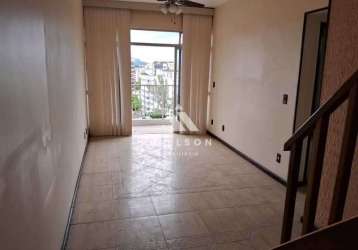 Cobertura com 2 quartos à venda na rua aquidabã, méier, rio de janeiro, 124 m2 por r$ 480.000