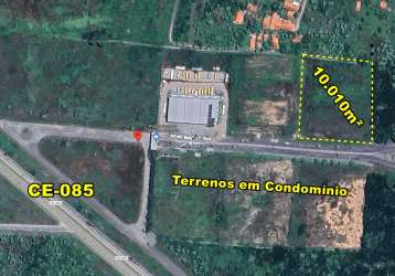 Veras vende terreno 10.010m² na ce-085 em são gonçalo do amarante